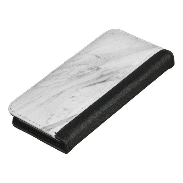 White Marble  iPhone Wallet Case (Top)