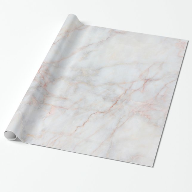 White Marble IV Wrapping Paper (Unrolled)