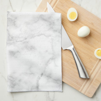 White marble kitchen towel