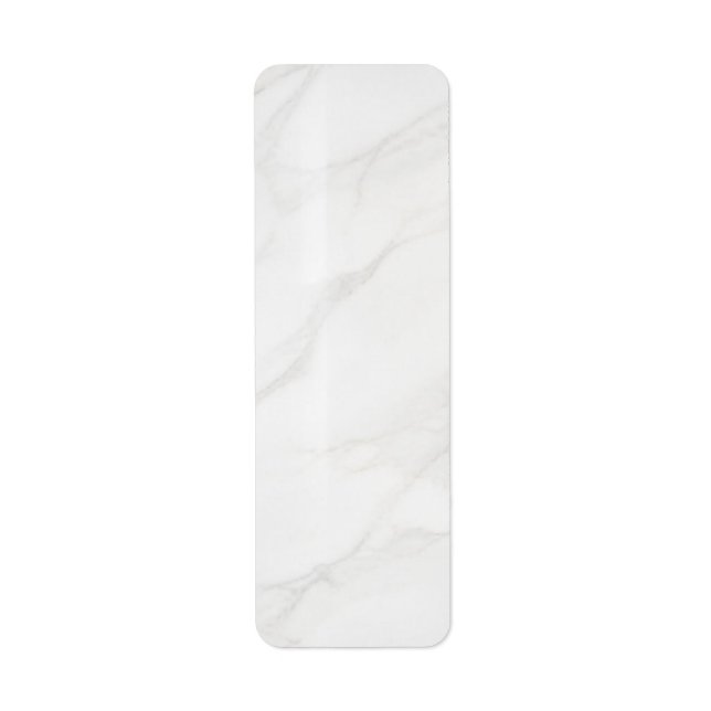 White Marble Label (Front)