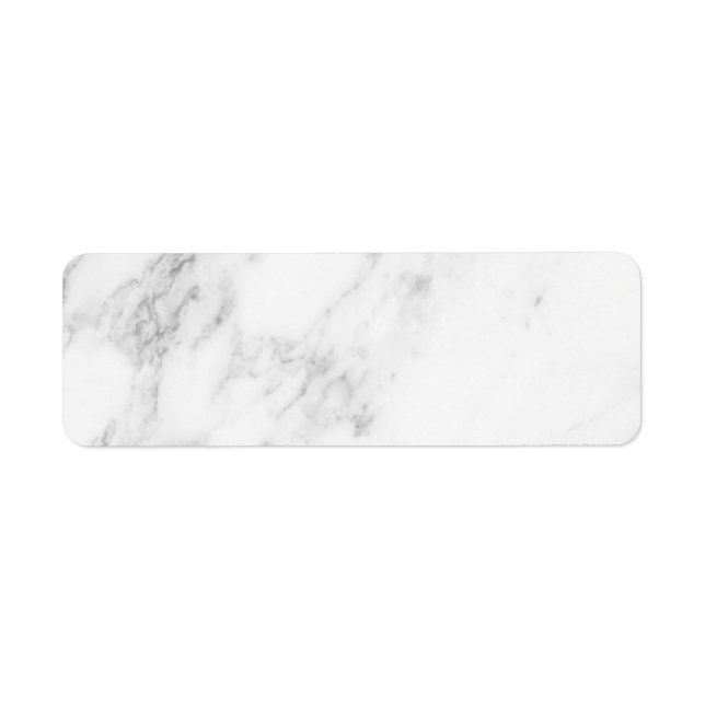 White Marble Label (Front)