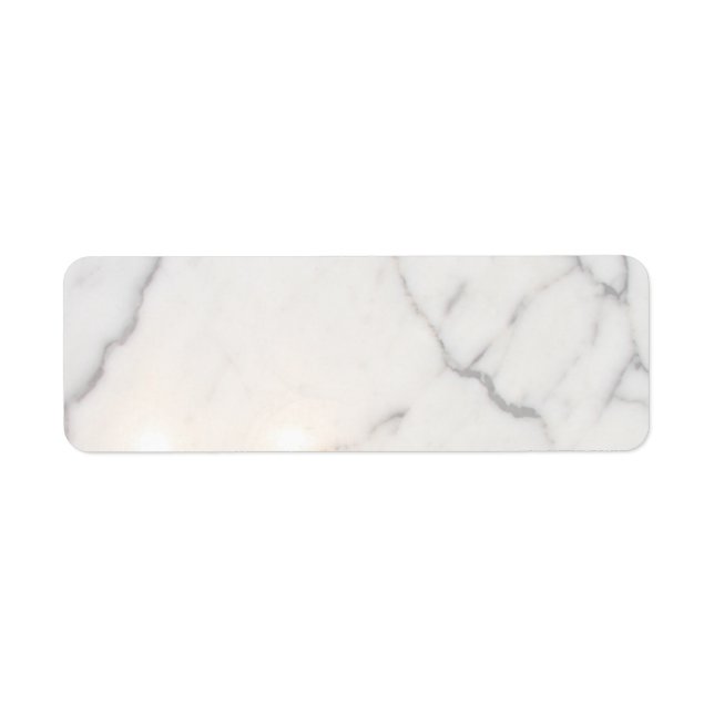 White marble  label (Front)