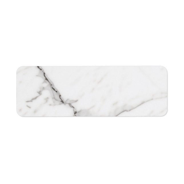 White Marble  Label (Front)