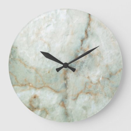 White Marble Large Clock