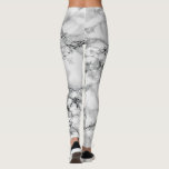 White Marble Leggings<br><div class="desc">Trendy White Marble Stone Leggings Modern MIGNED Design</div>