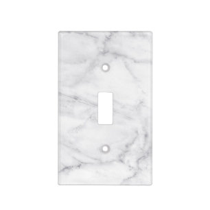 White Marble Light Switch