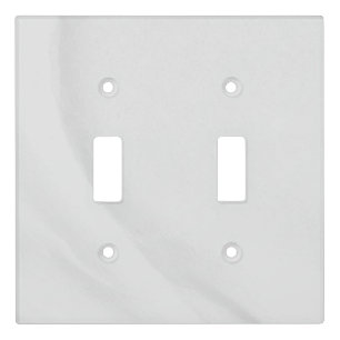 White Marble Light Switch Cover