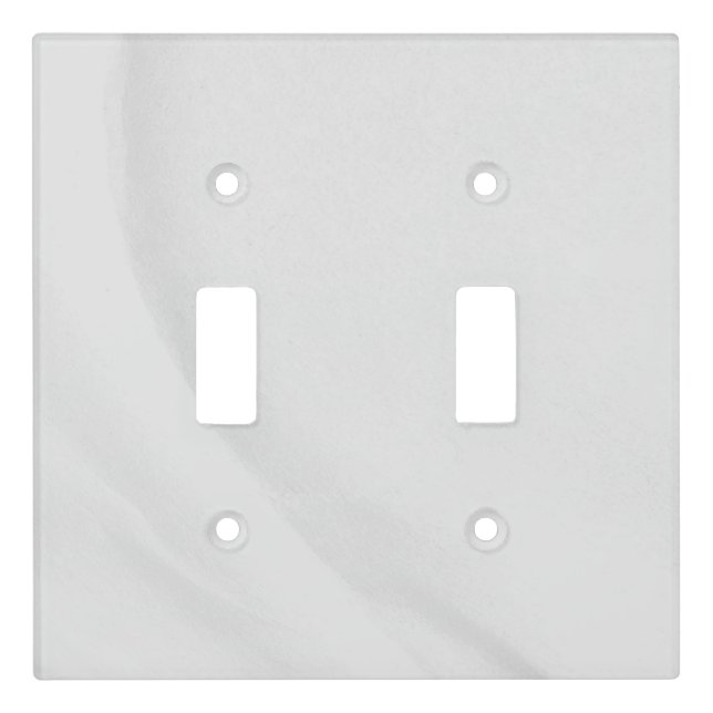 White Marble Light Switch Cover (Front)