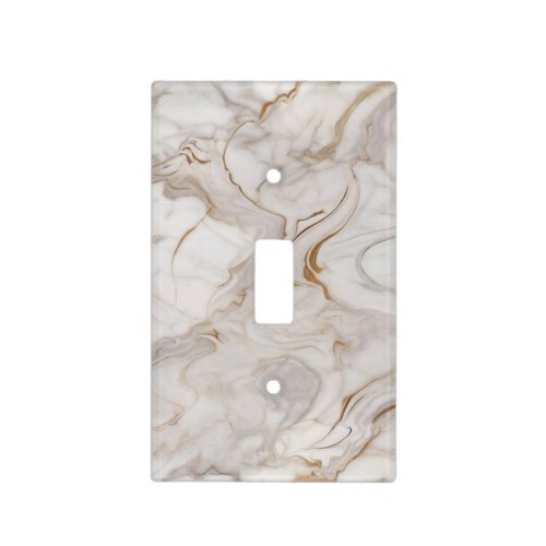 White marble light switch cover