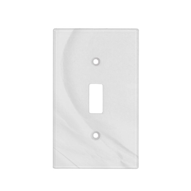 White Marble Light Switch Cover (Front)