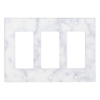 White Marble Light Switch Cover