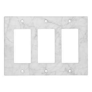 White Marble Light Switch Cover