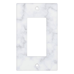 White Marble Light Switch Cover