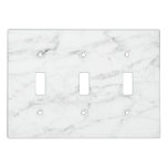 White Marble Light Switch Cover at Zazzle