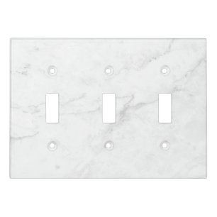 White Marble Light Switch Cover