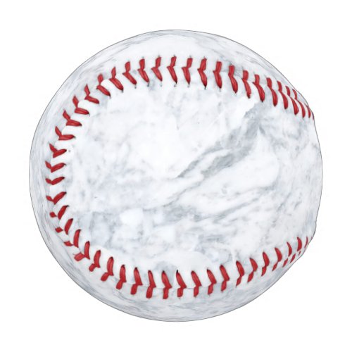 White Marble Look Baseball