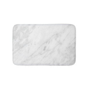 White Marble Look Bathroom Mat