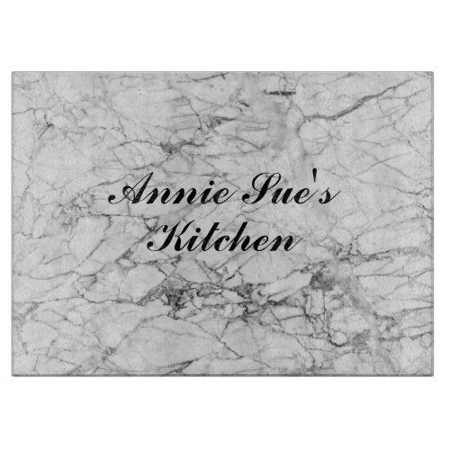 WHITE MARBLE LOOK  CUTTING BOARD