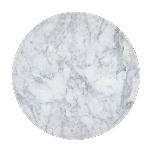White Marble Look Glass Cutting Board