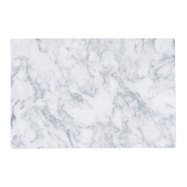 White Marble Look Placemat (Front)