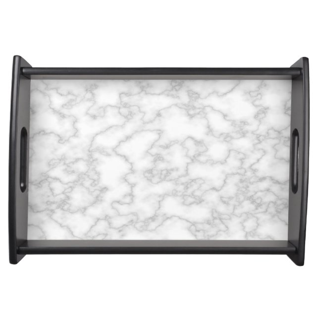 White Marble look Serving Tray (Front)