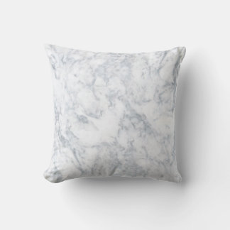 White Marble Look Throw Pillow