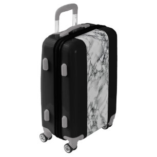 White Marble Luggage