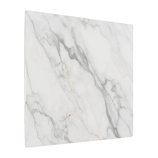 White Marble Metal Print