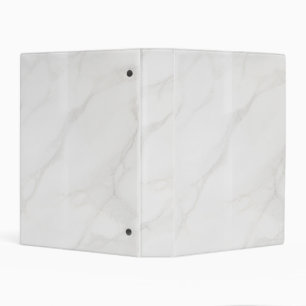 White Marble Mini Binder