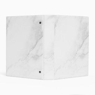 White Marble Mini Binder