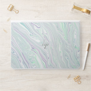 white marble minimalist HP laptop skin