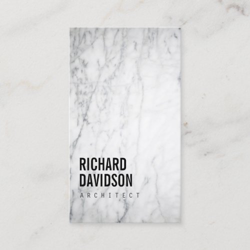 White Marble Modern and Professional Business Cards