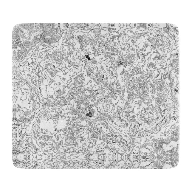 White Marble Modern Nature Natural Stone Cutting Board (Front)