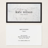 White Marble Modern Professional (Front & Back)
