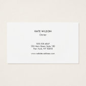 White Marble Modern Professional (Back)