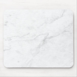 White Marble Mouse Pad