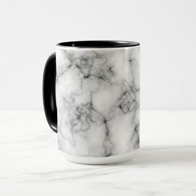 White Marble Mug (Front Left)
