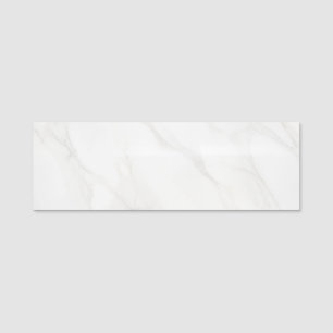White Marble Name Tag