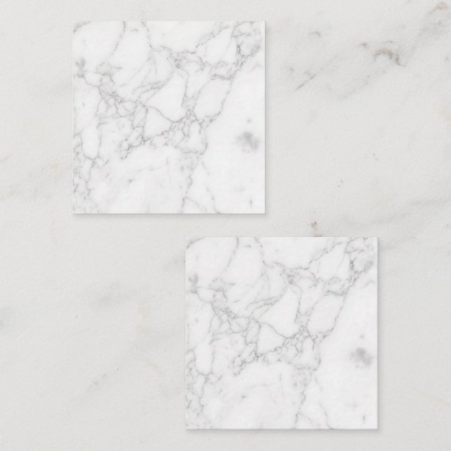 White Marble Note Card (Front/Back)