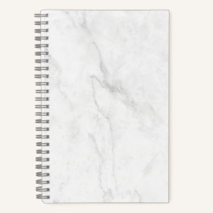 White Marble Notebook