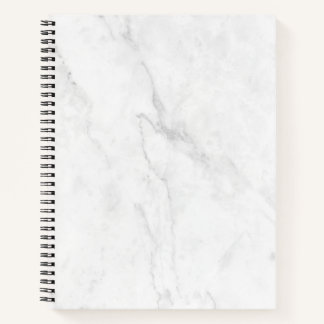 White Marble Notebook