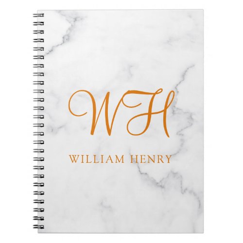 White Marble Notebook for Stylish Organization
