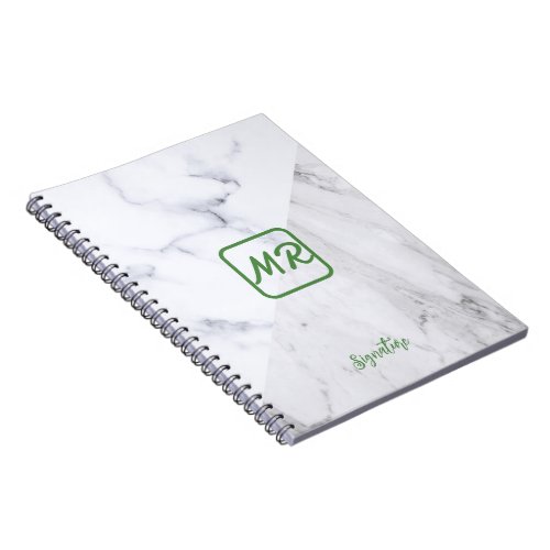 White Marble Notebook for Stylish Organization