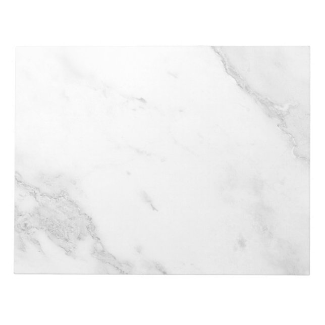 White Marble Notepad (Front)