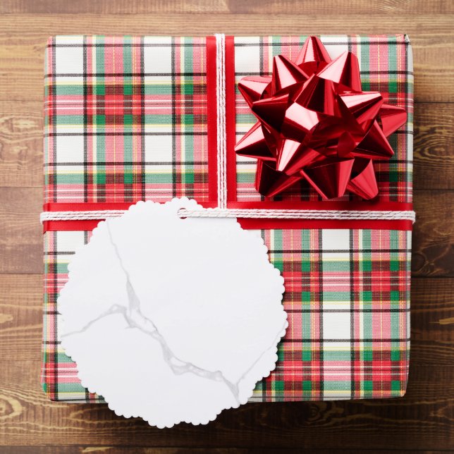 White Marble  Ornament Card (Insitu (Gift))
