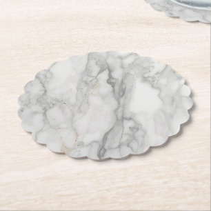 White Marble Paper Coaster