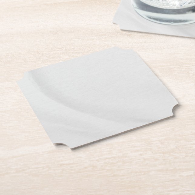 White Marble Paper Coaster (Angled)