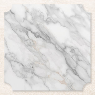 White Marble Paper Coaster