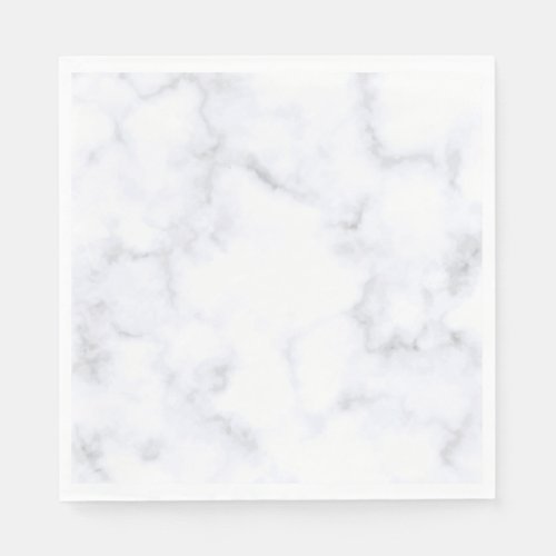 White Marble Paper Napkins