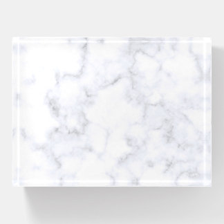 White Marble Paperweight